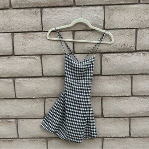 Pull&Bear Black and White Checkered Garment